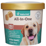 Naturvet All-In-One Support Soft Chews for Dogs Supplement 60 ct