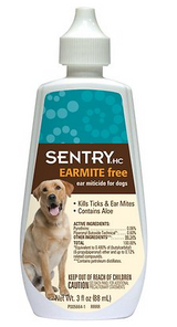 Sentry HC Earmite Free Earmiticide for Dogs 3 oz