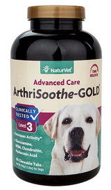 Naturvet Arthrisoothe Gold Level 3 Dog Chewable Tabs 90 ct