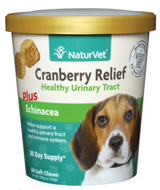 Naturvet Cranberry Relief Plus Echinacea Soft Dog Chews 60 ct
