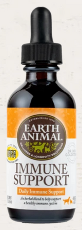 Earth Animal Immune Support Organic Herbal Remedy for Dogs & Cats 2 oz