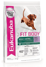 Eukanuba Fit Body Weight Control Chicken Formula Small Breed Dry Dog Food 15 lb
