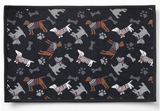 Petrageous Designs Dog Print Machine Washable Tapestry Fabric Pet Placemat