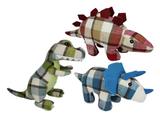 Multipet Plaidosaurus Dog Toy, Assorted 18 in