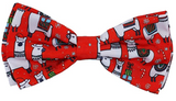 Huxley & Kent Holiday Merry Llamas Bow Tie Collar Accessory