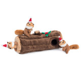 Zippy Paws Holiday Burrows Yule Log Dog Toy