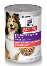 Hill's Science Diet Adult Sensitive Stomach & Skin Salmon & Vegetable Entree Canned Dog Food