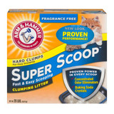 Arm & Hammer Super Scoop Unscented Clumping Clay Cat Litter 20 lb