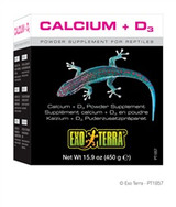 Exo Terra Reptile Calcium & D3 Powder Supplement 1.4 oz