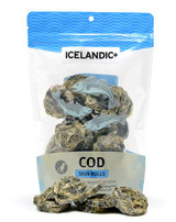 Icelandic Pure Fish Cod Skin Rolls for Dogs 3 oz