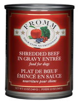 Fromm Four-Star Shredded Beef In Gravy Entree Canned Dog Food