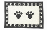 Petrageous Designs Pawprint Machine Washable Tapestry Fabric Pet Placemat 19 in