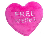 Huxley & Kent Valentine's Day Free Kisses Heart Dog Toy