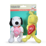 Fetch Valentine's Day Peanuts XO Dog Toys 2 pk