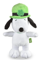 Fetch St. Patrick's Day Plush Snoopy Dog Toy