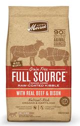 Merrick Full Source Grain Free Freeze-Dried Raw-Coated Kibble Real Beef & Bison Recipe Dry Dog Food