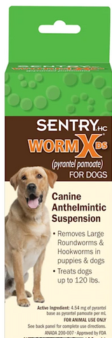 Sentry HC WormX DS Liquid De-Wormer for Dogs & Puppies 2 oz