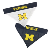 Pets First Michigan Wolverines Reversible Dog Bandana