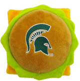 Pets First Michigan State Spartans Plush Hamburger Dog Toy