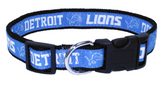 Pets First Detroit Lions Adjustable Dog Collar