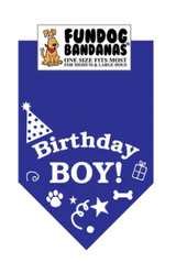 Fun Dog Bandanas Birthday Boy Pet Bandana