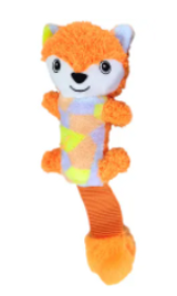 Incredipet Shake & Squeak Tug Jr Fox Dog Toy