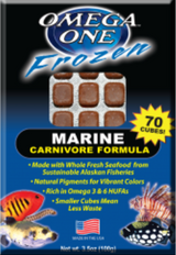 Omega One Frozen Marine Carnivore Formula Fish Food 3.5 oz