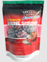Omega One Frozen Brine Shrimp Pod Pouch 30 Count 4 oz