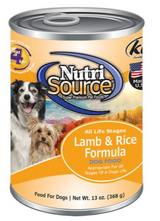 Nutrisource Lamb & Rice All Life Stages Canned Dog Food