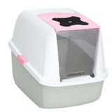 Catit Pink Hooded Cat Litter Box