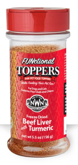 Northwest Naturals FUNctional Freeze-Dried Beef Liver with Tumeric Pet Food Topper 4.5 oz