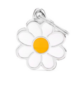 Myfamily Enamel Daisy Personalized Dog ID Tag
