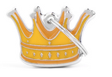 Myfamily Enamel Crown Personalized Dog ID Tag