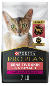 Purina Pro Plan Adult Sensitive Skin & Stomach Lamb & Rice Formula Dry Cat Food