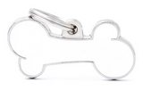 Myfamily Classic White Extra Large Bone Personalized Dog ID Tag