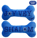 Huxley & Kent Holiday Joy Vey Bone Dog Toy L