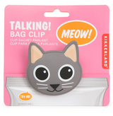 Kikkerland Talking Cat Bag Clip 
