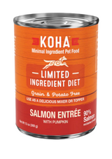 Koha Limited Ingredient Diet Salmon Entrée with Pumpkin Topper for Dogs
