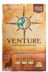 Earthborn Holistic Venture Limited Ingredient Diet Duck Meal & Pumpkin Grain-Free Dry Dog Food