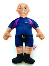 Kikkerland FidOs Squeaky Plush Dog Toy 