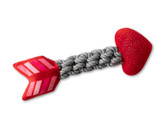 Pet Fringe Studio Aiming For You Valentine's Day Rope Dog Toy