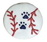 Pawsitively Gourmet Baseball Dog Cookie