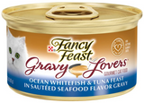 Fancy Feast Gravy Lovers Ocean Whitefish & Tuna Feast In Sauteed Seafood Flavor Gravy Canned Cat Food