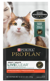 Purina Pro Plan Liveclear Probiotic High Protein Salmon & Rice Formula Dry Cat Food