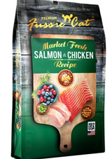 Fussie Cat Market Fresh Salmon & Chicken Recipe Grain-Free Dry Cat Food