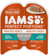 Iams Perfect Portions Healthy Adult Tuna Recipe Pate Grain-Free Wet Cat Food