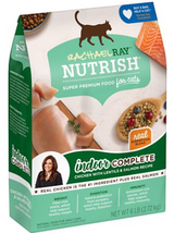 Rachael Ray Nutrish Indoor Complete Chicken With Lentils & Salmon Recipe Dry Cat Food