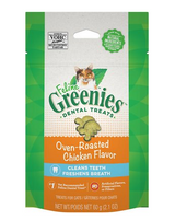 Greenies Feline Dental Treats Oven Roasted Chicken Flavor For Cats