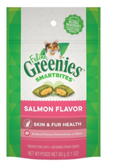 Greenies Feline Smartbites Skin & Fur Health Salmon Flavor Cat Treats 2.1 oz