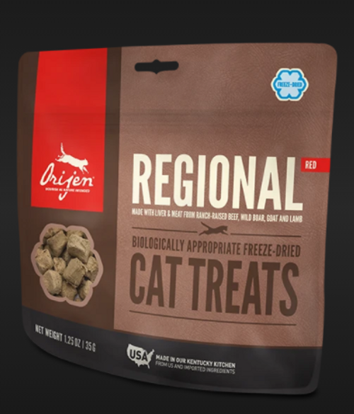 Orijen Biologically Appropriate Regional Red Beef/Boar/Goat/Lamb Freeze-Dried Cat Treats 1.25 oz